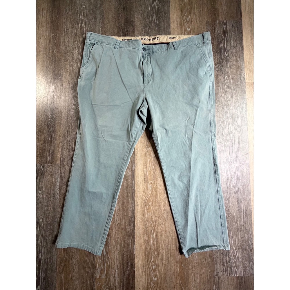 Dockers Ultimate Chino Pants Mens 50x32 Sage Green Smart 360 Flex Tapered Fit